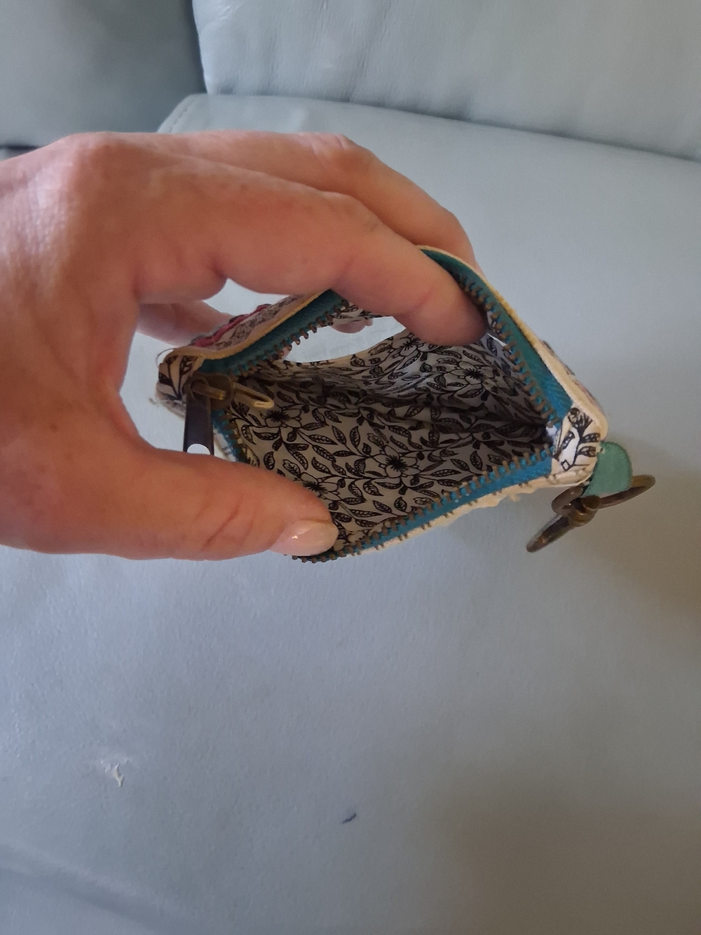 Natural Life Embroidered Keychain Pouch - Picture 8 of 9